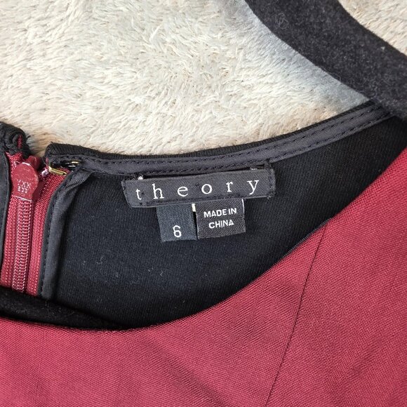 Theory Dress Womens 6 Sleeveless Wool Blend Sheath Pockets Darua Career Workwear - Picture 2 of 11